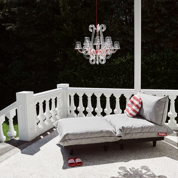 RockCoco lysekrone, transparent, rød ledning Fatboy