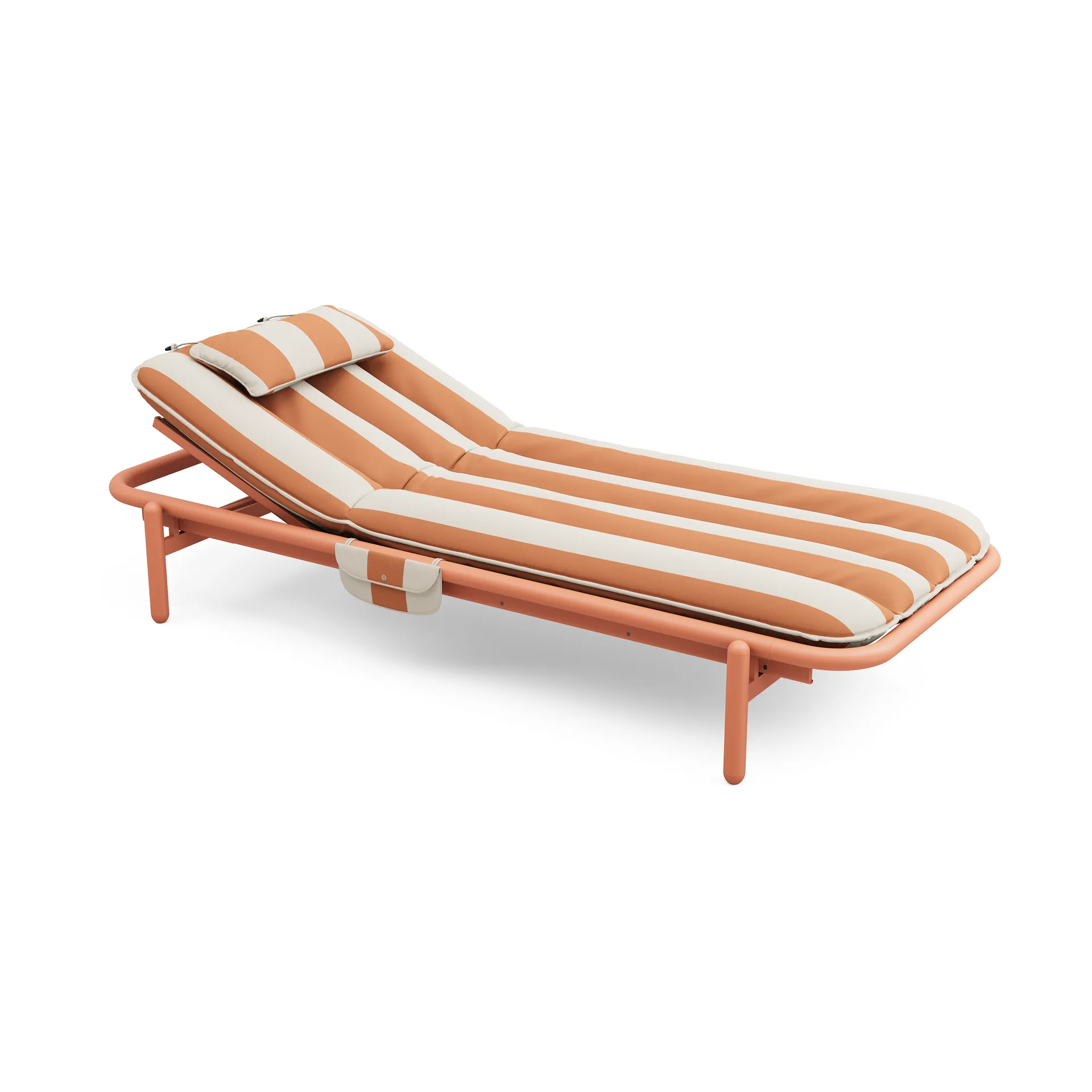 Sunbun dagseng, Terracotta-stripe orange, 212x97x39 cm Fatboy
