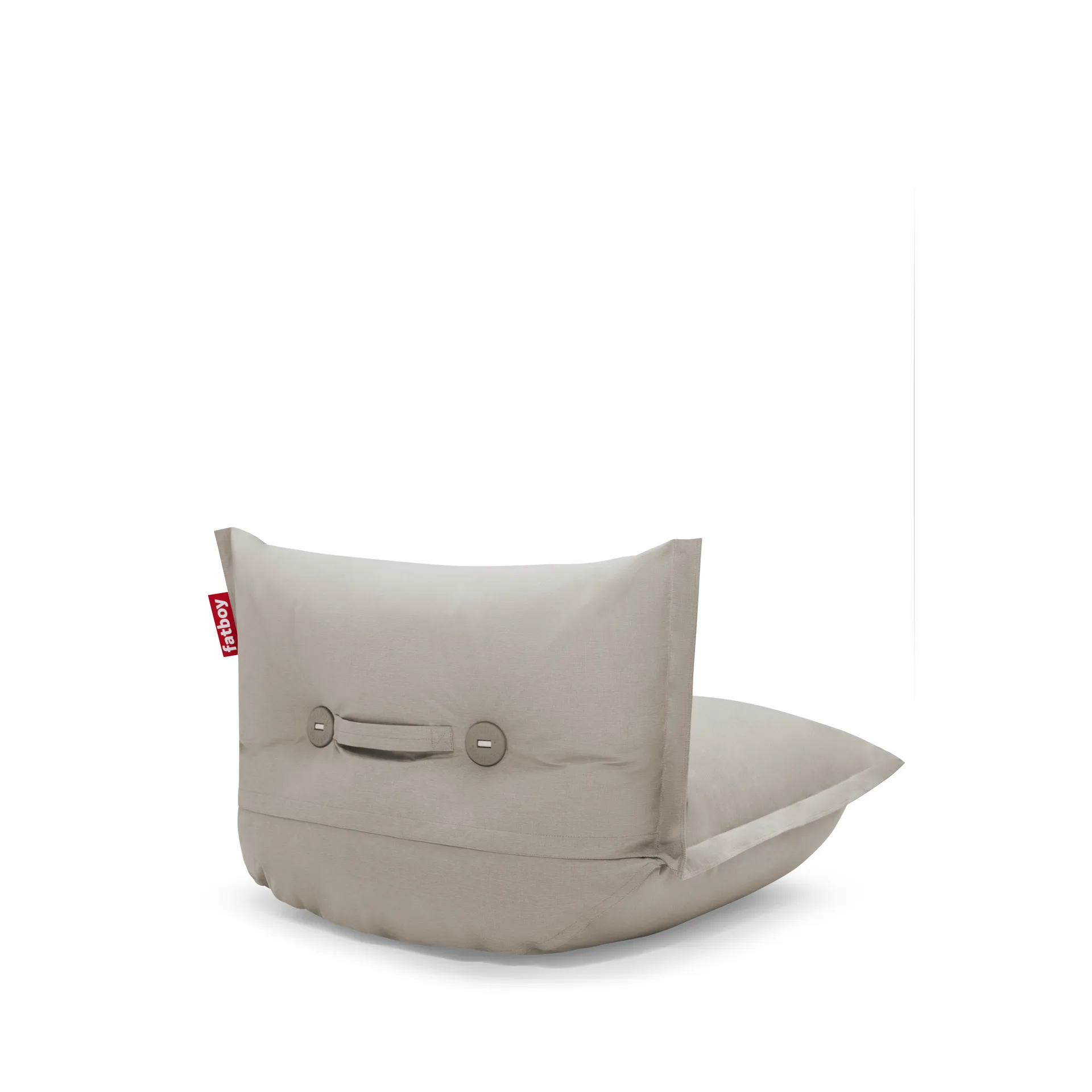 The BonBaron outdoor lenestol, Grey taupe, 120x120x75 cm Fatboy