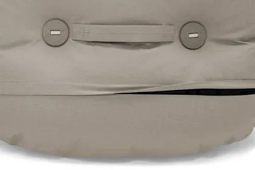 The BonBaron outdoor lenestol - Grey taupe, 120x120x75 cm - Fatboy