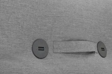 The BonBaron outdoor lenestol - Rock grey, 120x120x75 cm - Fatboy