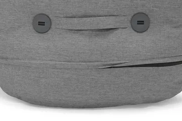 The BonBaron outdoor lenestol - Rock grey, 120x120x75 cm - Fatboy