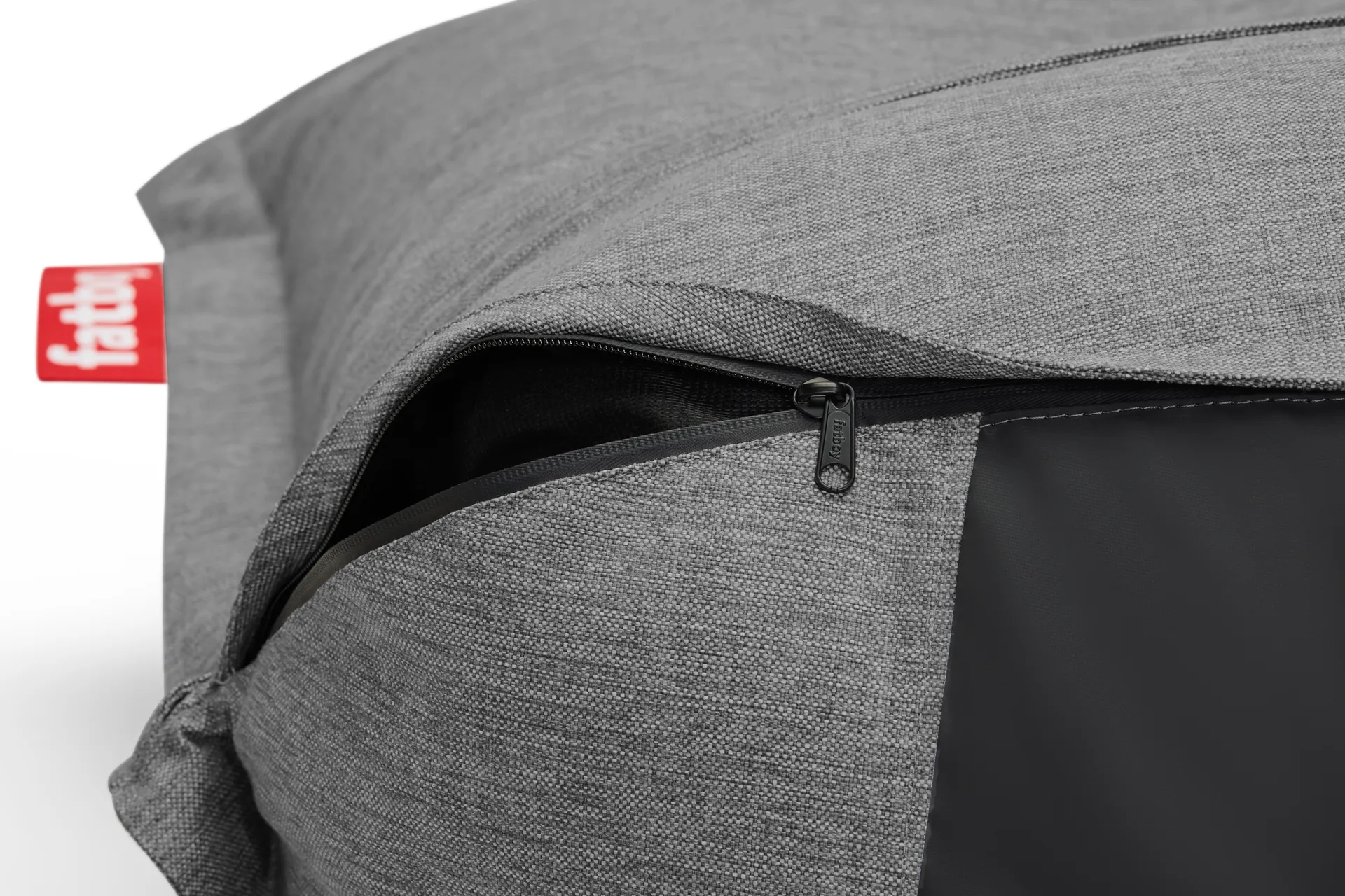 The BonBaron outdoor lenestol, Rock grey, 120x120x75 cm Fatboy