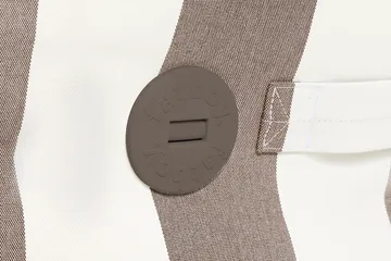 The BonBaron outdoor lenestol - Stripe cacao, 120x120x75 cm - Fatboy