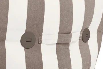 The BonBaron outdoor lenestol - Stripe cacao, 120x120x75 cm - Fatboy