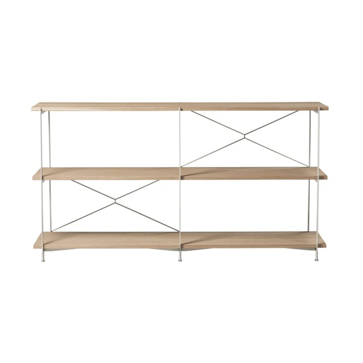 A91 Nordhavn hyllesystem - Oak nature lacquered silk grey LS - FDB Møbler