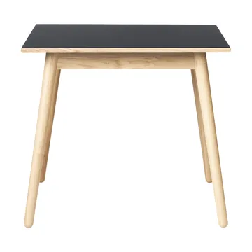 C35A spisebord 82x82 cm - Black linoleum-oak nature waterbased laquer - FDB Møbler