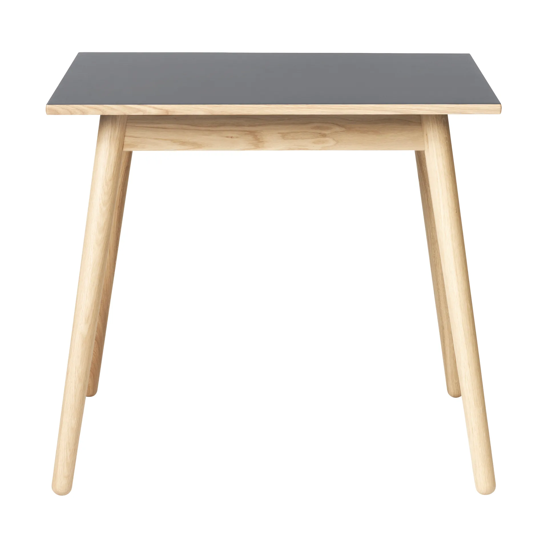 C35A spisebord 82x82 cm, Light grey linoleum-oak nature waterbased laquer FDB Møbler