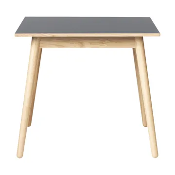 C35A spisebord 82x82 cm - Light grey linoleum-oak nature waterbased laquer - FDB Møbler