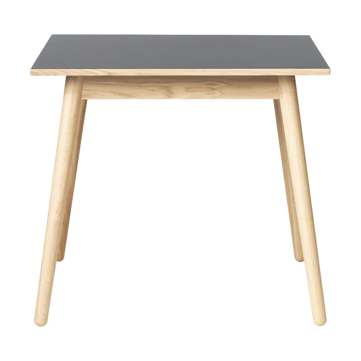 C35A spisebord 82x82 cm - Light grey linoleum-oak nature waterbased laquer - FDB Møbler