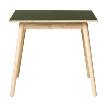 C35A spisebord 82x82 cm - Olive linoleum-oak nature waterbased laquer - FDB Møbler
