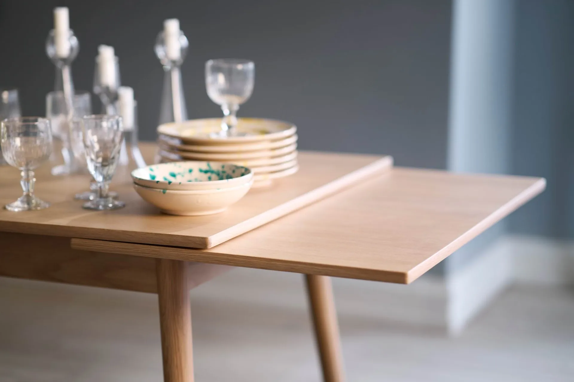 C35AH spisebord dutch extract 82x82 cm, Oak nature-oak nature laquered FDB Møbler