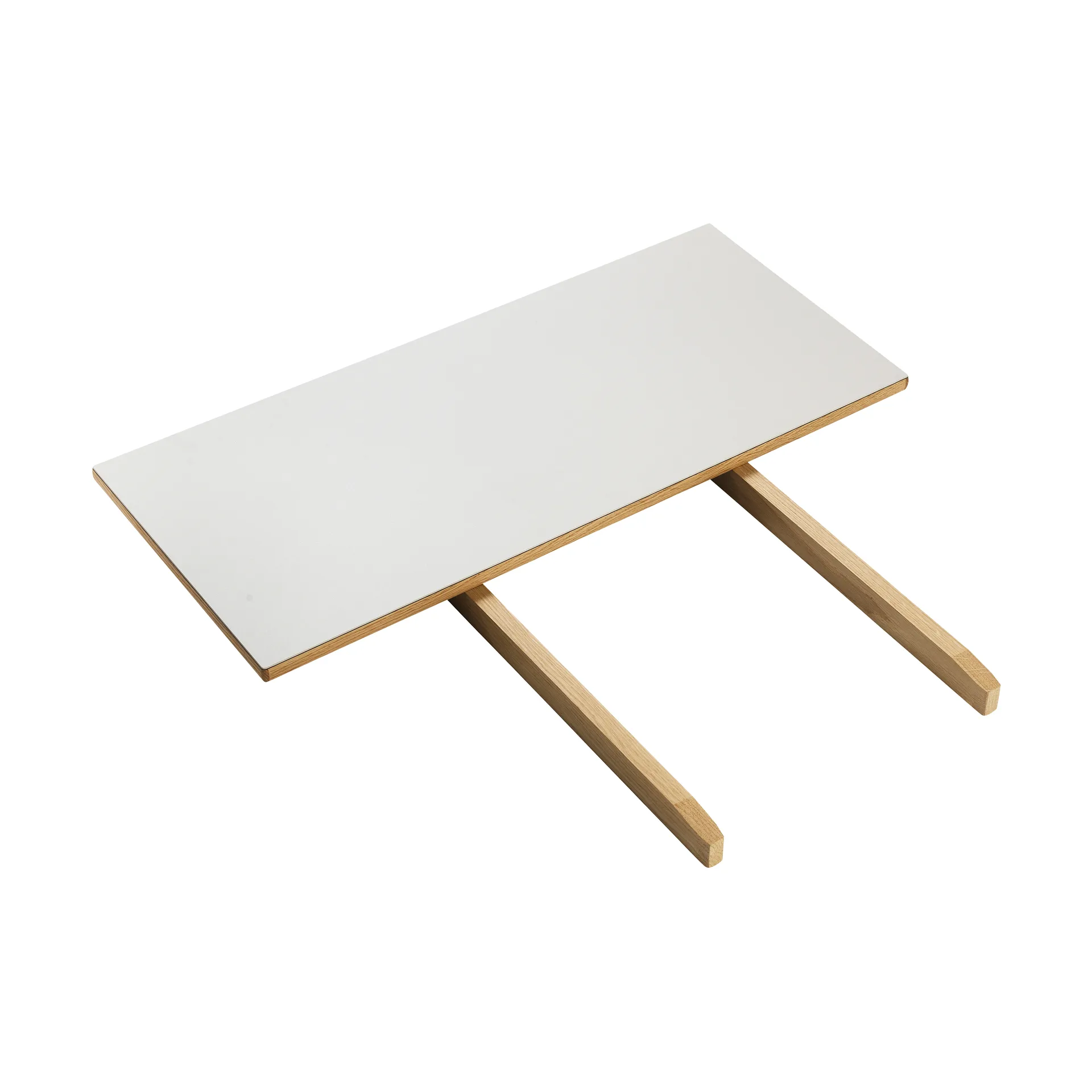 C35L ileggsplate 82x37 cm, Light grey linoleum-oak nature waterbased laquer FDB Møbler