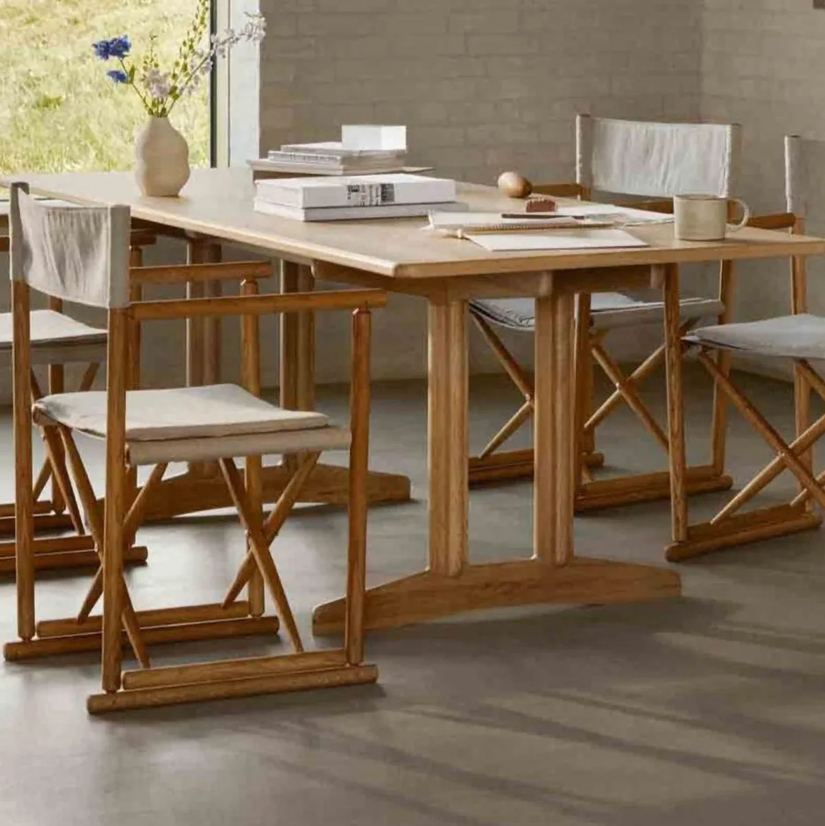 C64 Shaker spisebord 90x180 cm, Oak nature oiled FDB Møbler