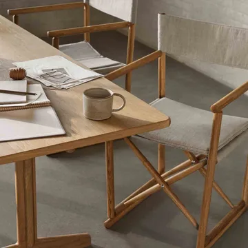 C64 Shaker spisebord 90x180 cm - Oak nature oiled - FDB Møbler