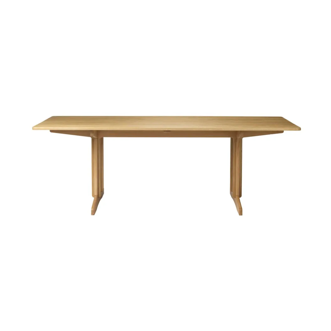 C64 Shaker spisebord 90x220 cm, Oak nature oiled FDB Møbler