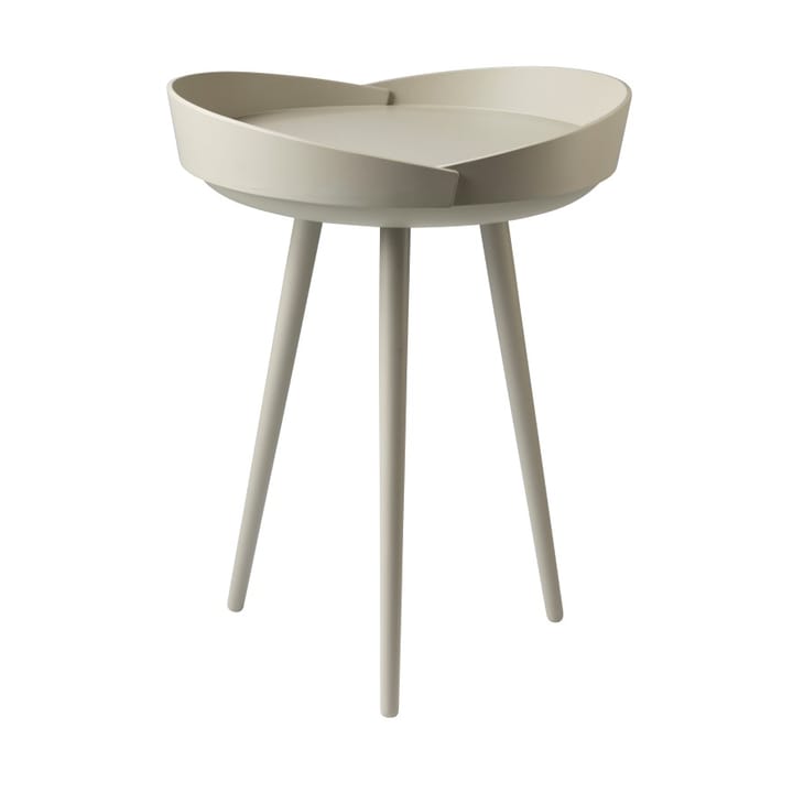 D106 Bakkedal serveringsbord Ø38 cm - Beech silk grey painted - FDB Møbler