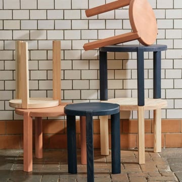 D108 Ragnesminde sofabord Ø48 cm - Pine ubehandlet - FDB Møbler