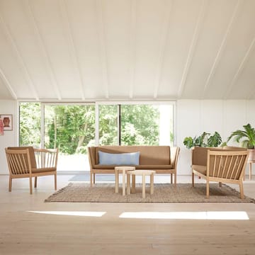 J146 lenestol - Oak lakkert-brun - FDB Møbler