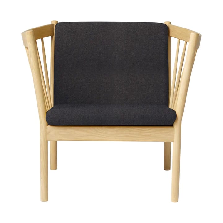 J146 lenestol - Oak lakkert-dark grey - FDB Møbler