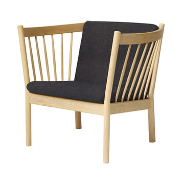 J146 lenestol - Oak lakkert-dark grey - FDB Møbler