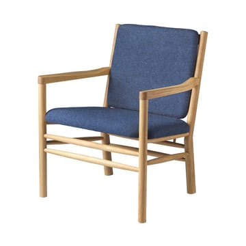 J147 lenestol - Eik lakkert-dark blue - FDB Møbler