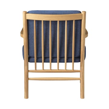 J147 lenestol - Eik lakkert-dark blue - FDB Møbler