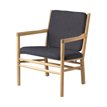 J147 lenestol - Oak lakkert-dark grey - FDB Møbler