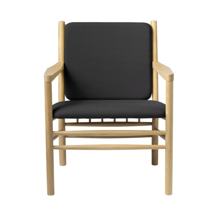 J147 lenestol - Oak nature lacquered-dark grey - FDB Møbler