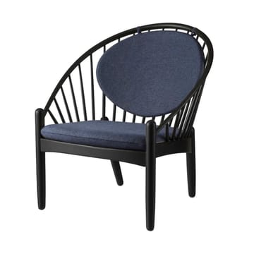 J166 Jørna stol - Black maltet eik-dark blue - FDB Møbler