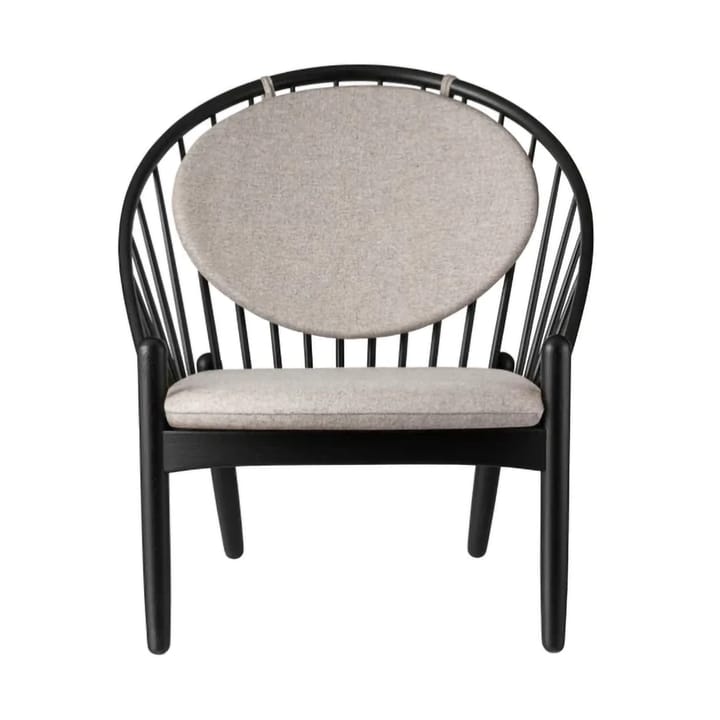 J166 Jørna stol - Black maltlakkert eik-light grey - FDB Møbler