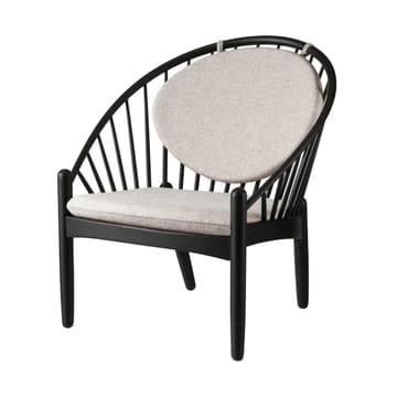 J166 Jørna stol - Black maltlakkert eik-light grey - FDB Møbler