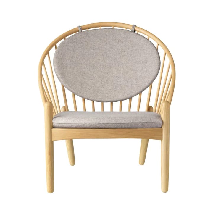 J166 Jørna stol - Eik lakkert-light grey - FDB Møbler