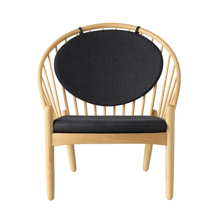 J166 Jørna stol - Oak lakkert-dark grey - FDB Møbler