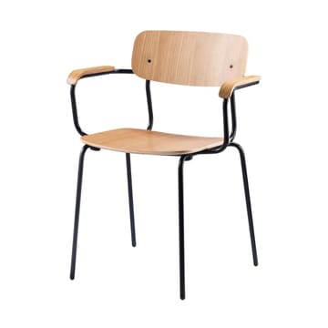 J183 Holmen armlenestol - Eik finer-black legs - FDB Møbler