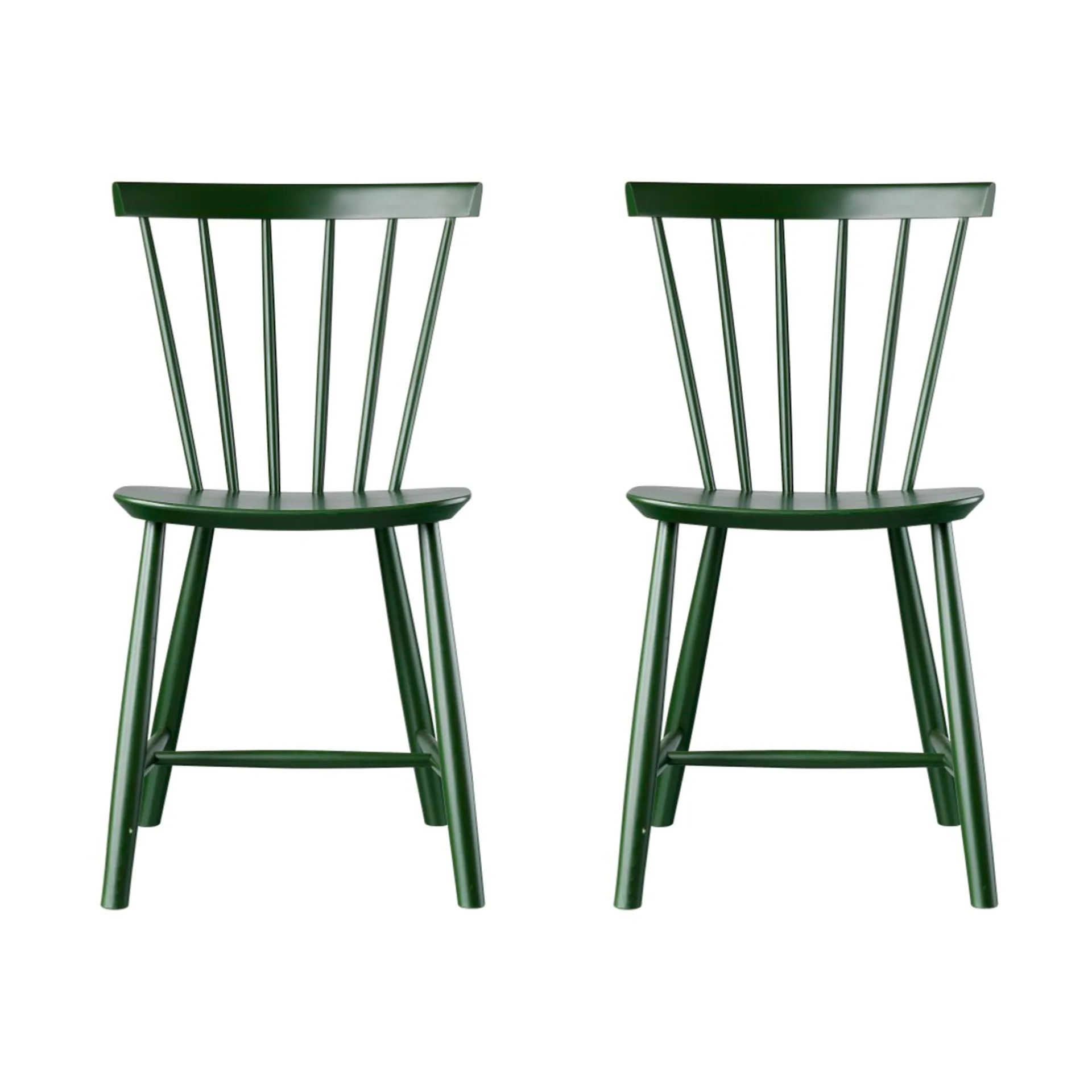 J46-pakke, Bøk bottle green painted, 2-pakning,  FDB Møbler