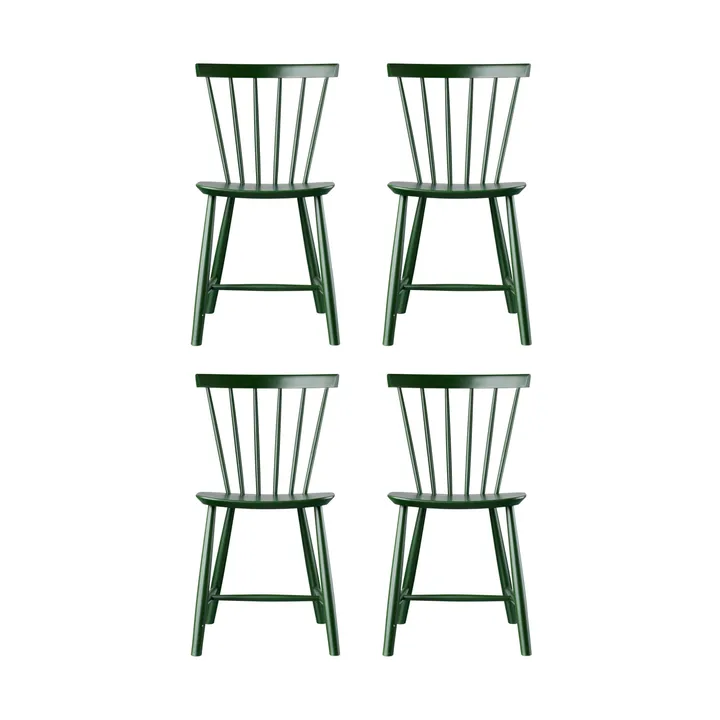 J46-pakkeol, Bøk bottle green malt, 4‑pakning - FDB Møbler
