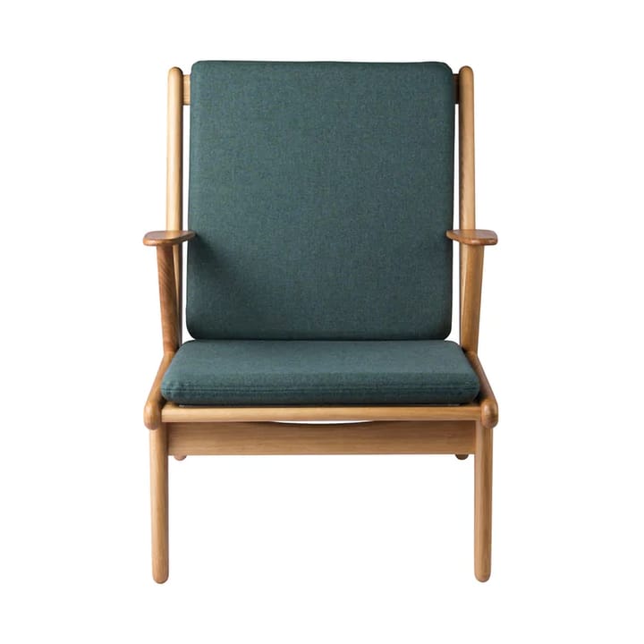 J53 lenestol - Oiled oak-green - FDB Møbler