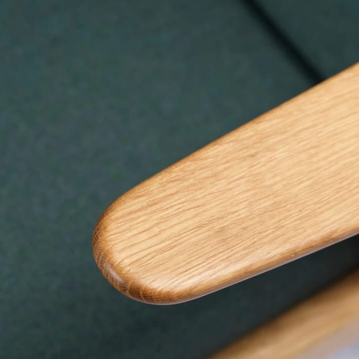 J53 lenestol, Oiled oak-green FDB Møbler