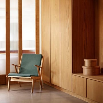 J53 lenestol - Oiled oak-green - FDB Møbler