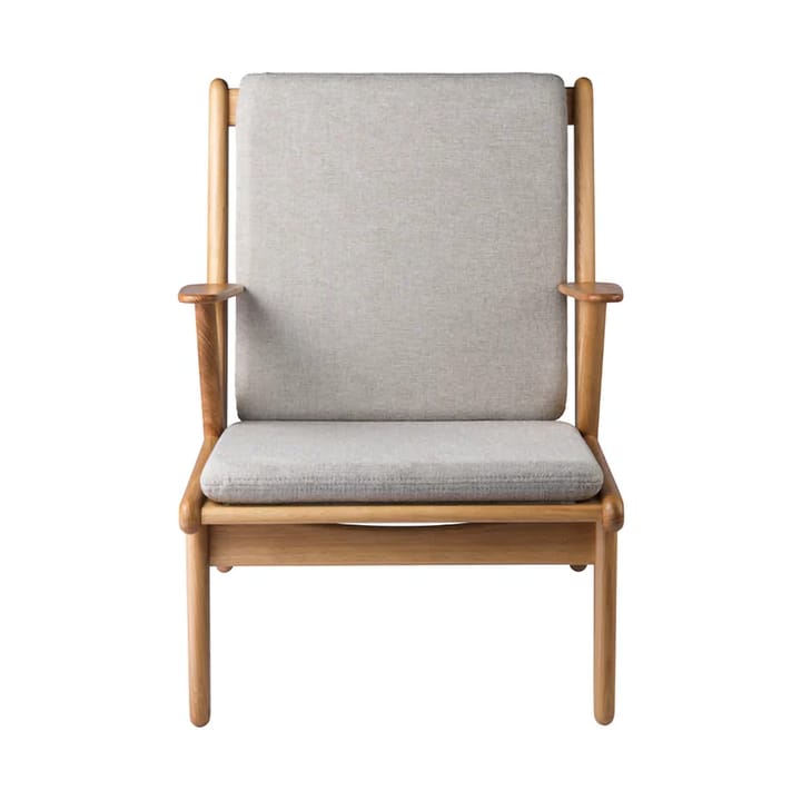 J53 lenestol - Oiled oak-light grey - FDB Møbler