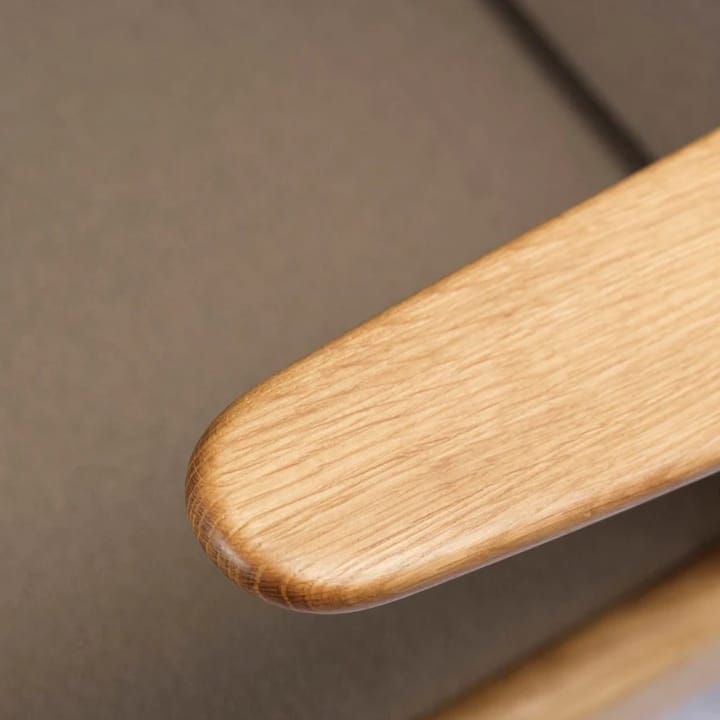 J53 lenestol, Oiled oak-taupe FDB Møbler