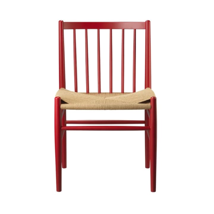 J80 stol - Ruby red bøk-papirstreng - FDB Møbler