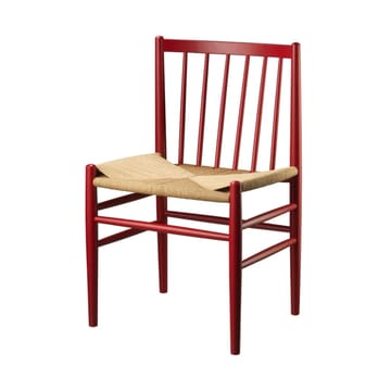 J80 stol - Ruby red bøk-papirstreng - FDB Møbler