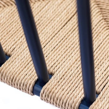 J81 karmstol - Steel blue bøk-papercord - FDB Møbler