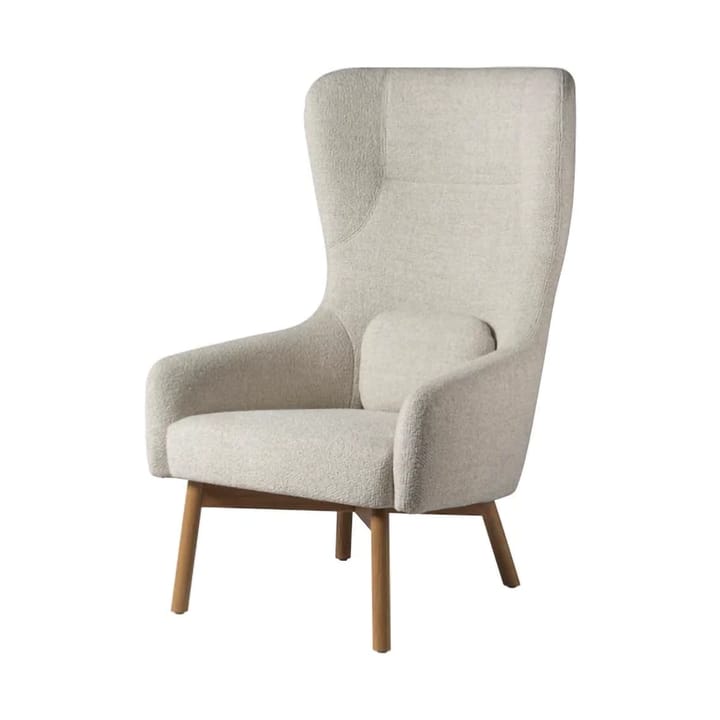 L35 Gesja Wing Chair lenestol, Beige-lakkert eik FDB Møbler