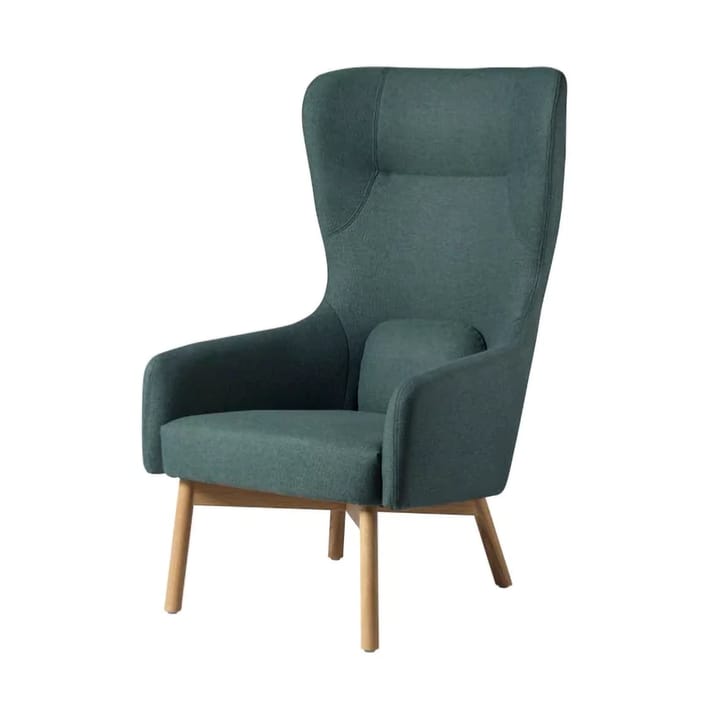 L35 Gesja Wing Chair lenestol, Green-lakkert eik FDB Møbler