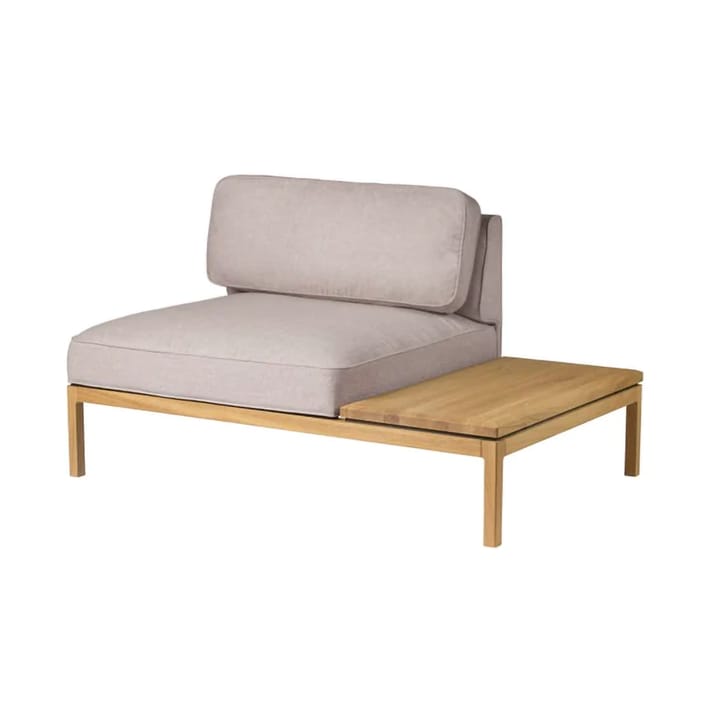 L37 7-9-13 sofamodul bord høyre 130 cm, Stone-lakkert eik FDB Møbler