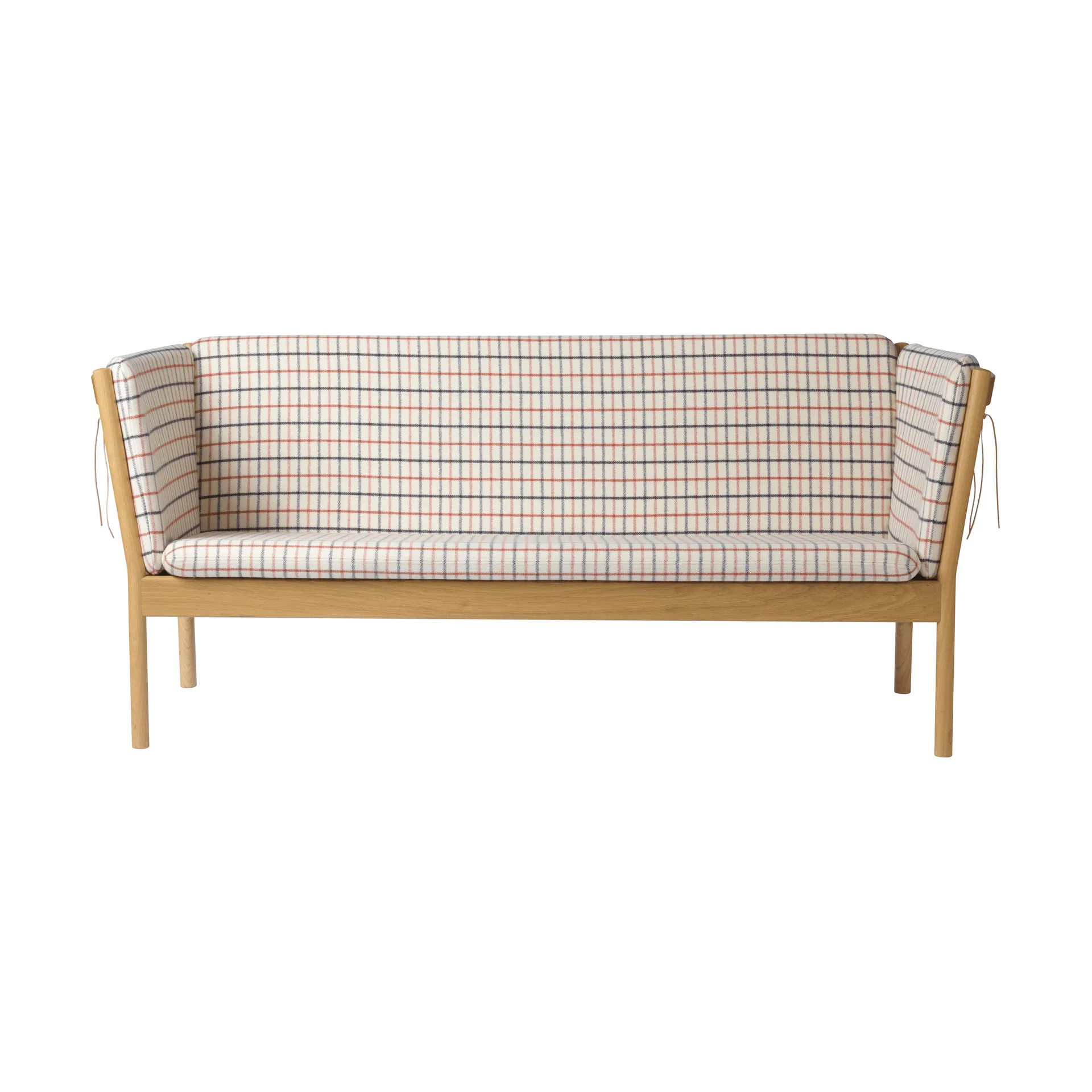 L45 MK154 sofa, Lakkert eik-stoff beige FDB Møbler