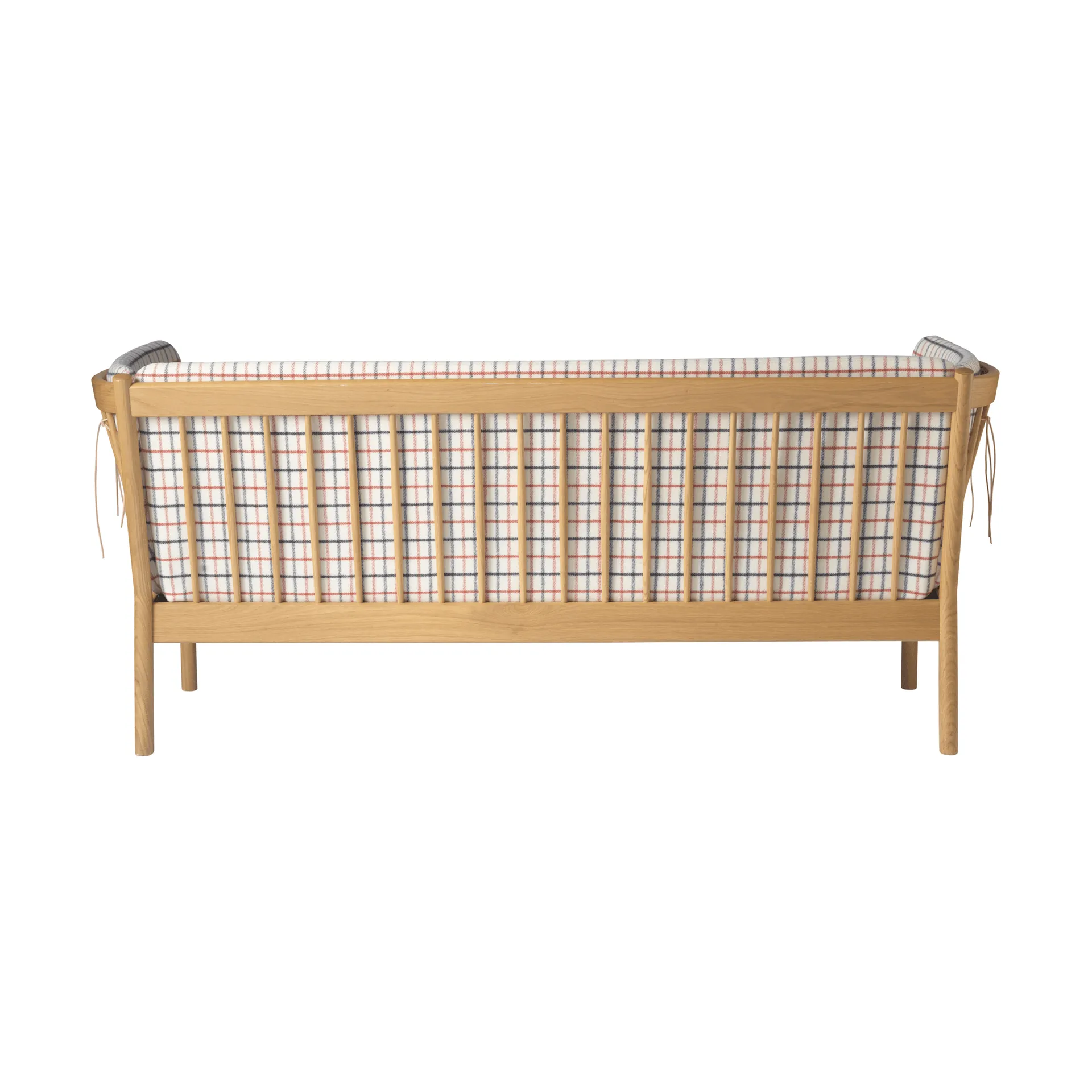 L45 MK154 sofa, Lakkert eik-stoff beige FDB Møbler
